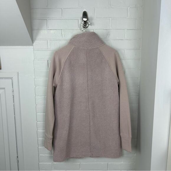 All in Motion Baby Pink Nubby Knit Teddy Activewear Zip Up Jacket Size XS - Picture 10 of 10